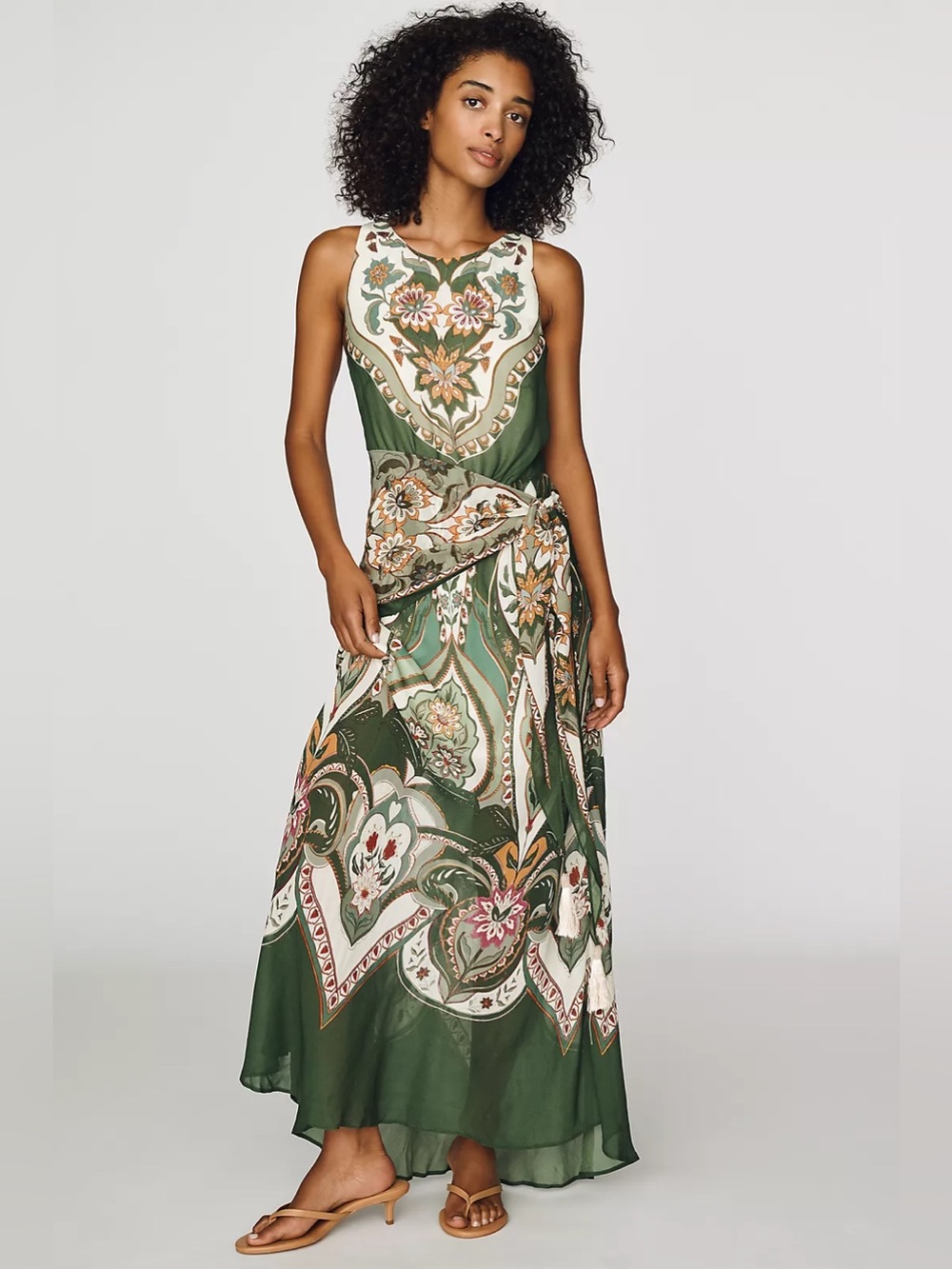 NWT Farm Rio Fit-and-Flare Maxi Dress